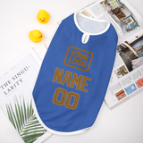 Custom Sky Blue Khaki Pet Vest