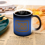 Custom Sky Blue Khaki Magic Mug