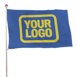 Custom Sky Blue Light Yellow Flag
