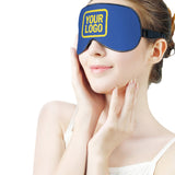 Custom Sky Blue Light Yellow Sleep Mask