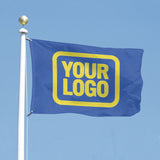 Custom Sky Blue Light Yellow Flag