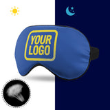 Custom Sky Blue Light Yellow Sleep Mask