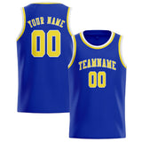 Custom Sky Blue & Light Yellow Colors Design Sports Basketball Jersey