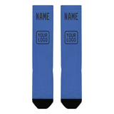 Custom Sky Blue Blue Knee-High Sock