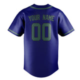 Custom Sky Blue & Blue Green Colors Design Sports Baseball Jersey