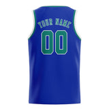 Custom Sky Blue & Blue Green Colors Design Sports Basketball Jersey