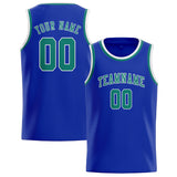 Custom Sky Blue & Blue Green Colors Design Sports Basketball Jersey