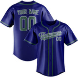 Custom Sky Blue & Blue Green Colors Design Sports Baseball Jersey