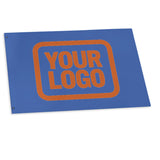 Custom Sky Blue Orange Flag