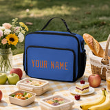 Custom Sky Blue Orange Lunch Bag