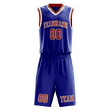 Custom Sky Blue Orange Basketball Set