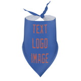 Custom Sky Blue Copper Rose Pet Scarf