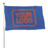 Custom Sky Blue Copper Rose Flag