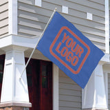 Custom Sky Blue Copper Rose Flag