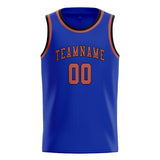 Custom Sky Blue & Copper Rose Colors Design Sports Basketball Jersey