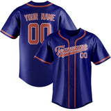 Custom Sky Blue & Copper Rose Colors Design Sports Baseball Jersey