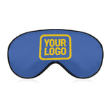 Custom Sky Blue Gold Sleep Mask