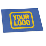 Custom Sky Blue Gold Flag
