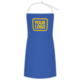 Custom Sky Blue Gold Apron
