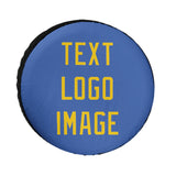 Custom Sky Blue Gold Truck Tires
