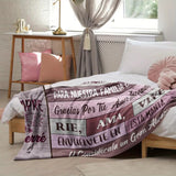 Blanket for Grandma Gifts - Eres la mejor Abuelita del mundo, Gracias por tu amor incondicional,” From Family, Birthday, Christmas, Everyday Encouragement, Inspirational