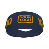 Custom Blue Yellow Sports headband