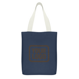 Custom Blue Yellow Canvas Tote Bag