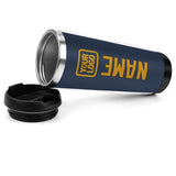 Custom Blue Yellow Stainless Steel Water Cup