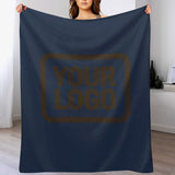 Custom Blue Brown Blanket