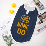 Custom Blue Yellow Pet Vest