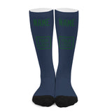 Custom Blue Green Knee-High Sock