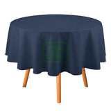 Custom Blue Green Round Table Cloth