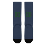 Custom Blue Green Knee-High Sock