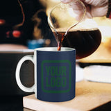 Custom Blue Green Mug