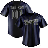 Custom Blue & Olive Colors Design Sports Baseball Jersey