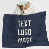 Custom Blue Cream Pet Blanket