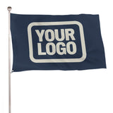 Custom Blue Cream Flag