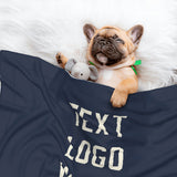 Custom Blue Cream Pet Blanket