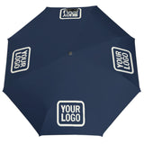 Custom Blue Cream Automatic Umbrella