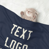Custom Blue Cream Pet Blanket