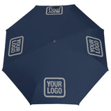 Custom Blue Gray Automatic Umbrella