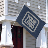 Custom Blue Gray Flag