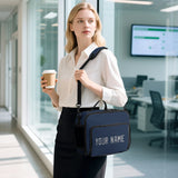 Custom Blue Gray Lunch Bag