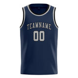 Custom Blue & Gray Colors Design Sports Basketball Jersey