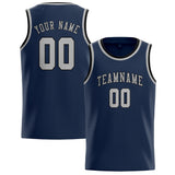 Custom Blue & Gray Colors Design Sports Basketball Jersey