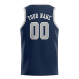 Custom Blue & Gray Colors Design Sports Basketball Jersey