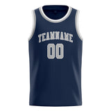 Custom Blue & Gray Colors Design Sports Basketball Jersey