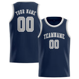 Custom Blue & Gray Colors Design Sports Basketball Jersey