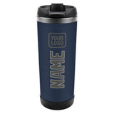 Custom Blue Dark Grey Stainless Steel Water Cup