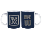 Custom Blue Dark Grey Mug